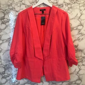 Torrid Coral Open Blazer